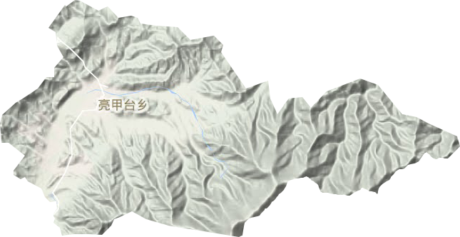 亮甲臺鎮地形圖