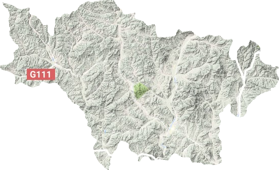 隆化縣地形圖