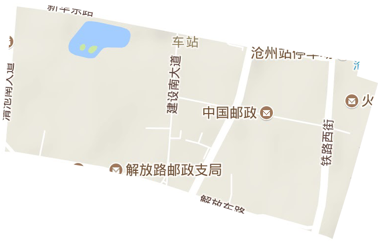 車站街道地形圖