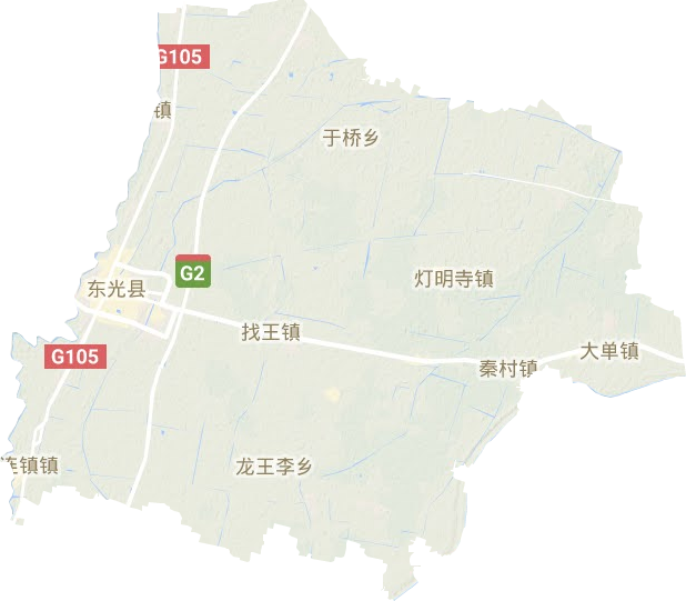 東光縣地形圖