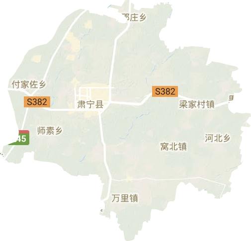 肅寧縣地形圖