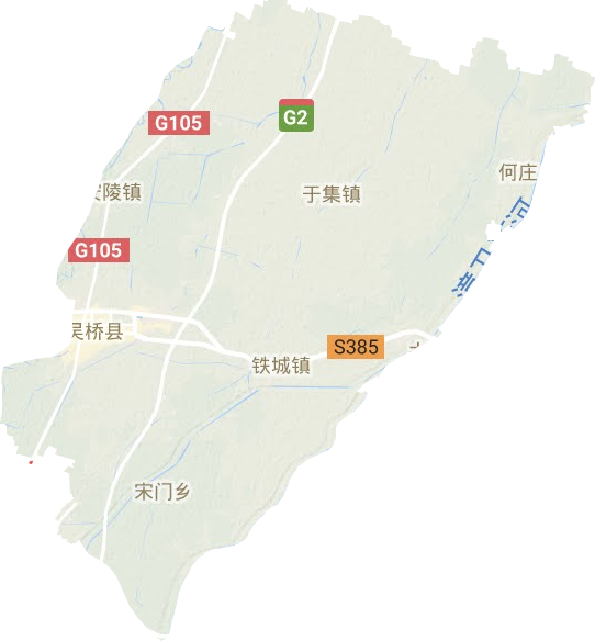 吳橋縣地形圖