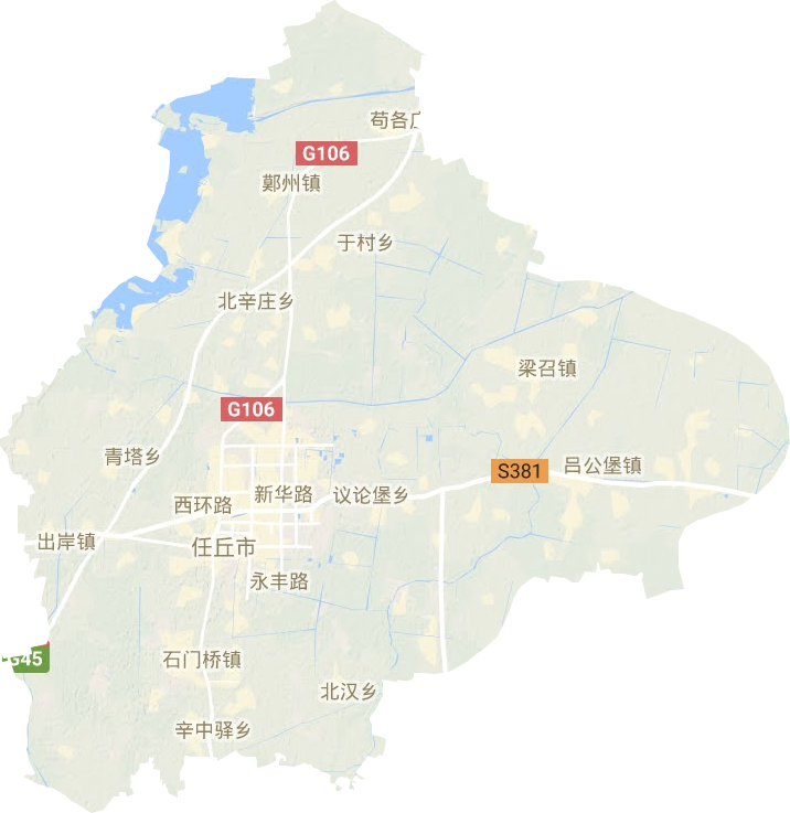 任丘市地形圖