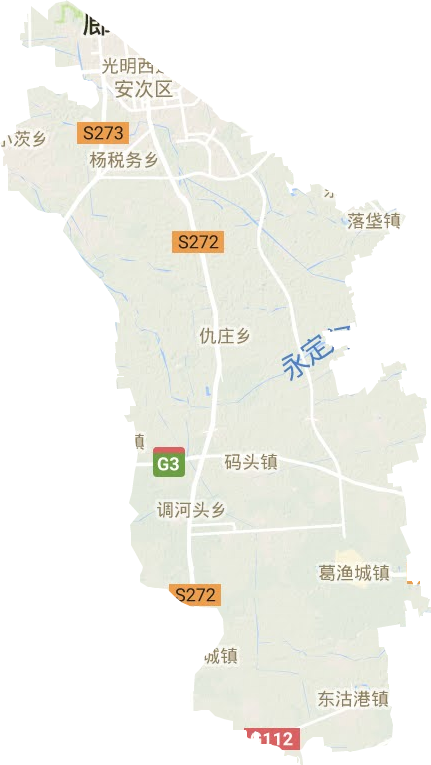 安次區地形圖