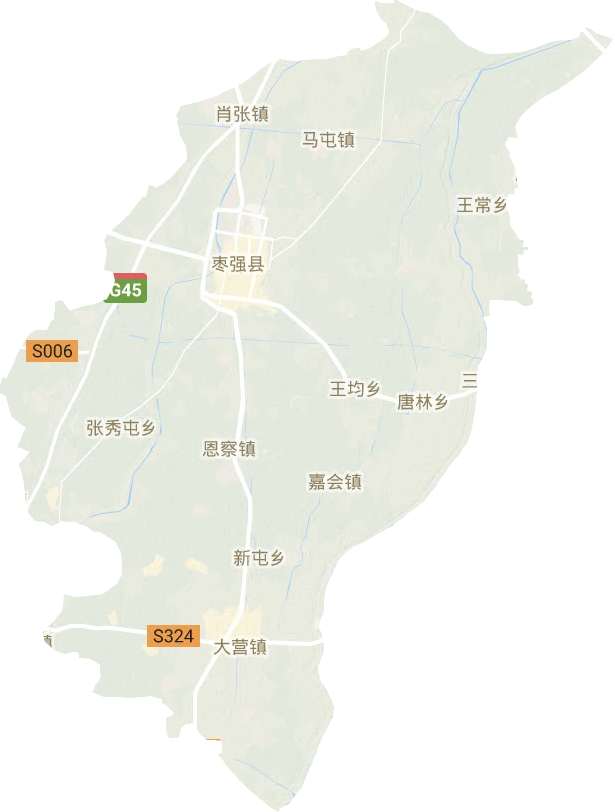 棗強縣地形圖