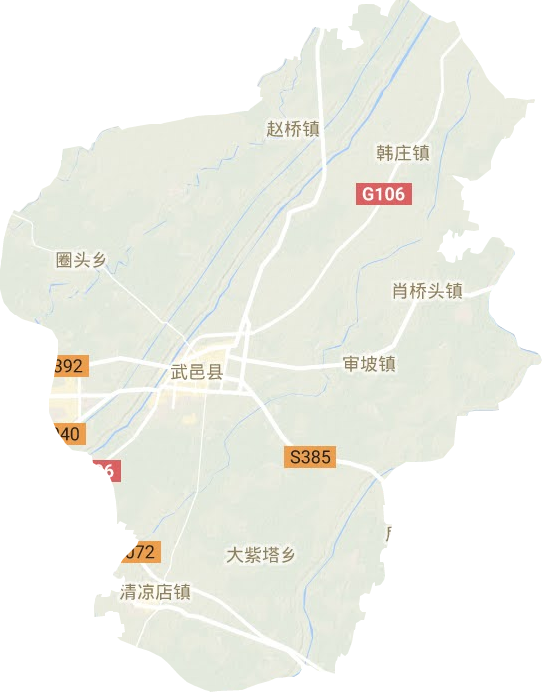武邑縣地形圖