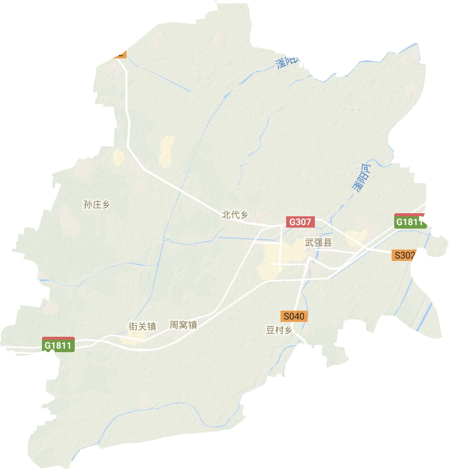武強(qiáng)縣地形圖