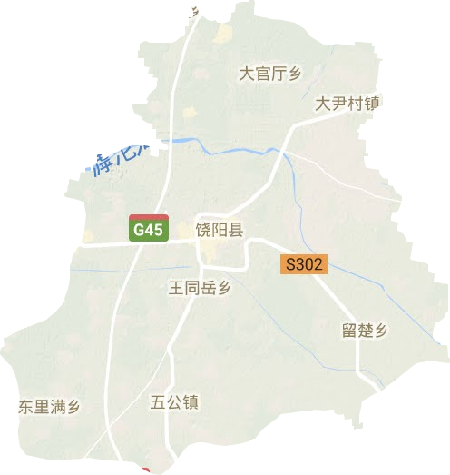 饒陽縣地形圖