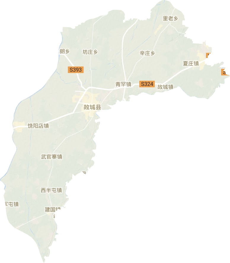 故城縣地形圖