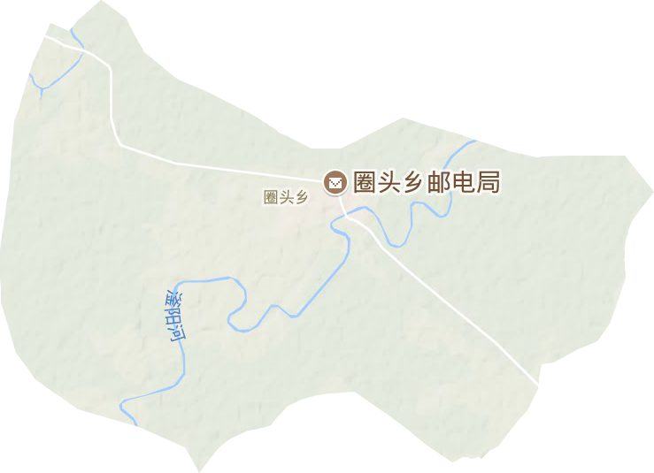 圈頭鄉(xiāng)地形圖