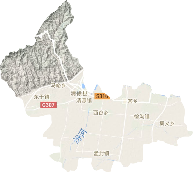 清徐縣地形圖