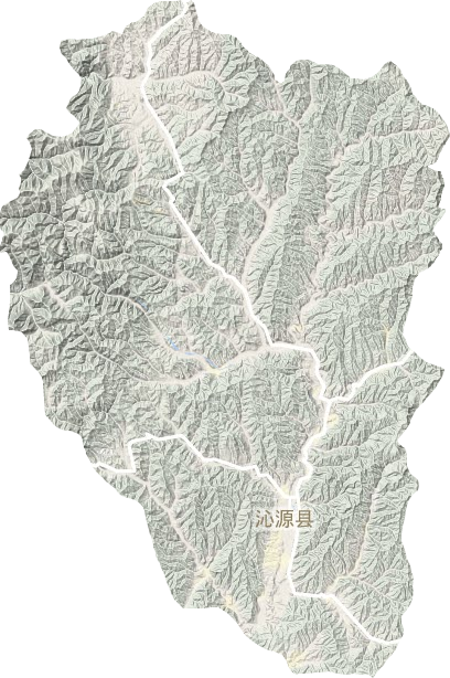沁源縣地形圖