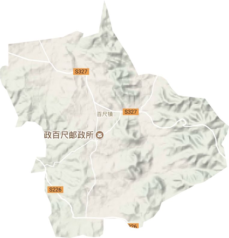 百尺鎮地形圖