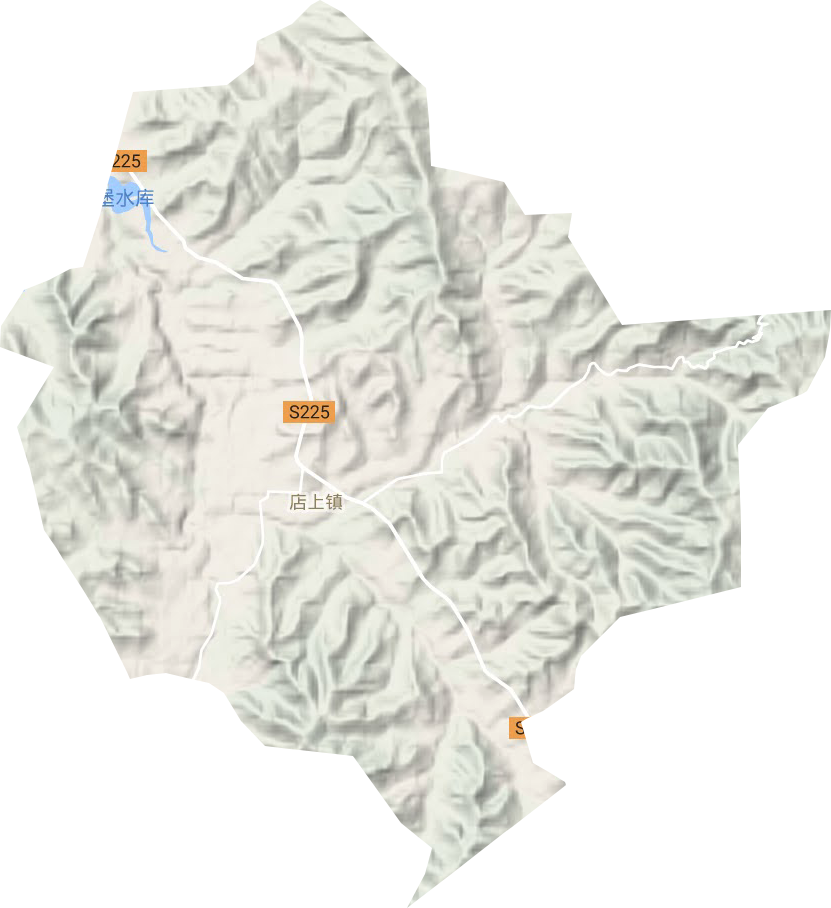 店上鎮地形圖
