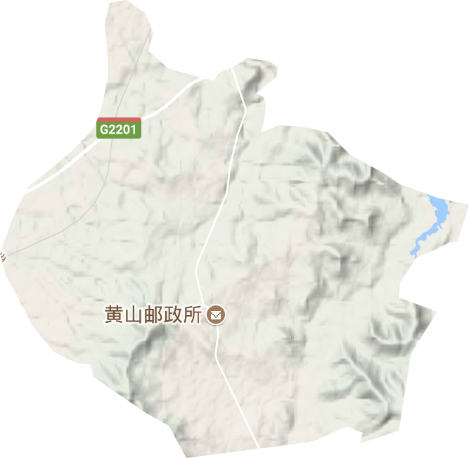 黃山鄉地形圖