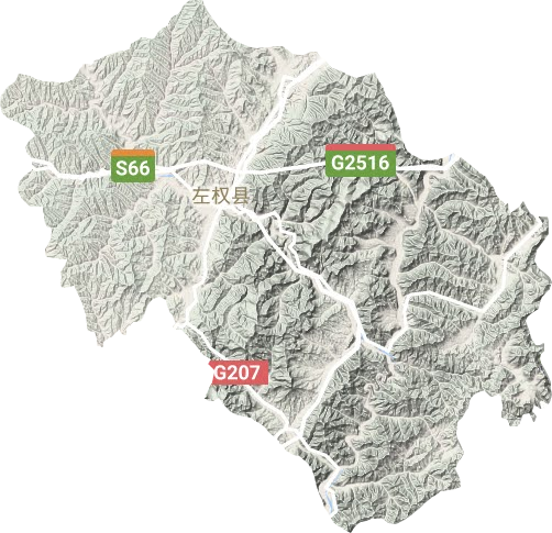 左權縣地形圖