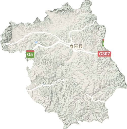 壽陽縣地形圖