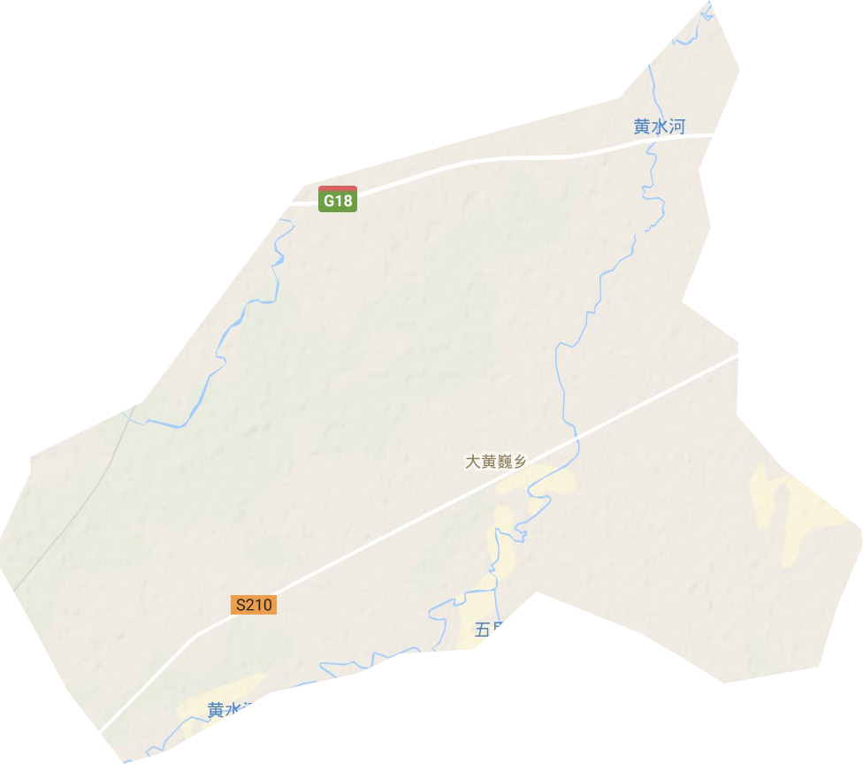 大黃巍鄉(xiāng)地形圖