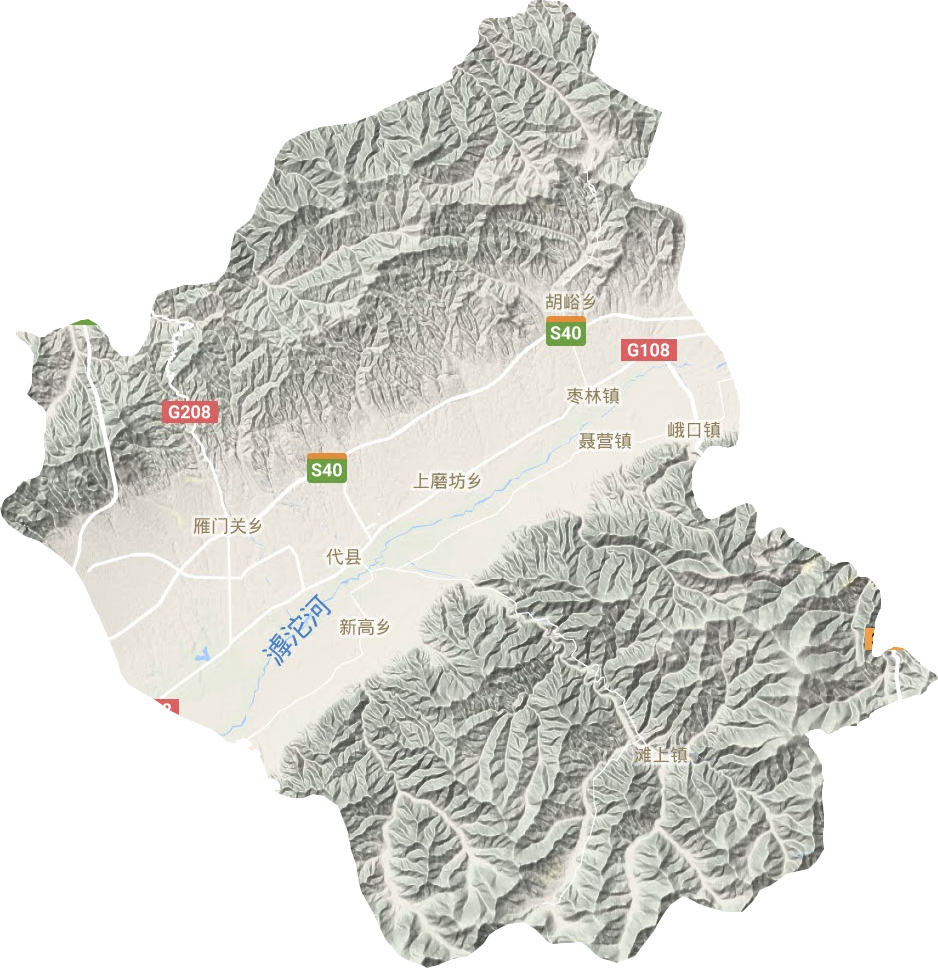 代縣地形圖