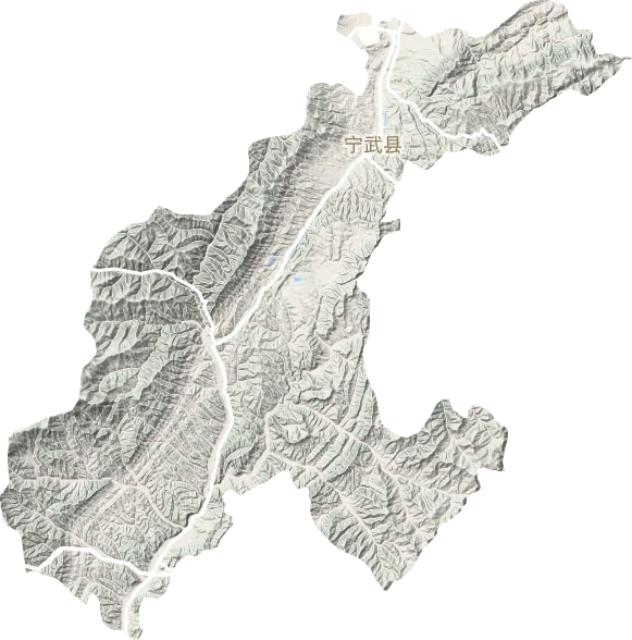 寧武縣地形圖