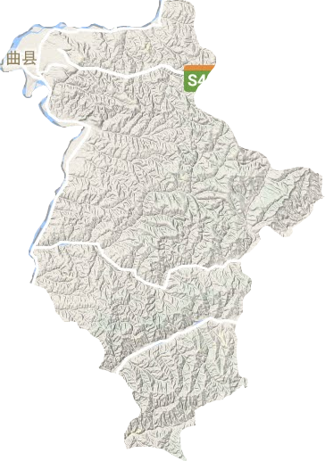 河曲縣地形圖