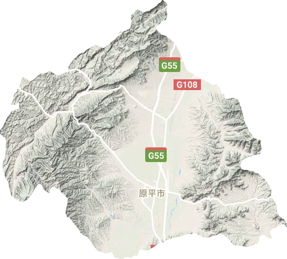 原平市地形圖