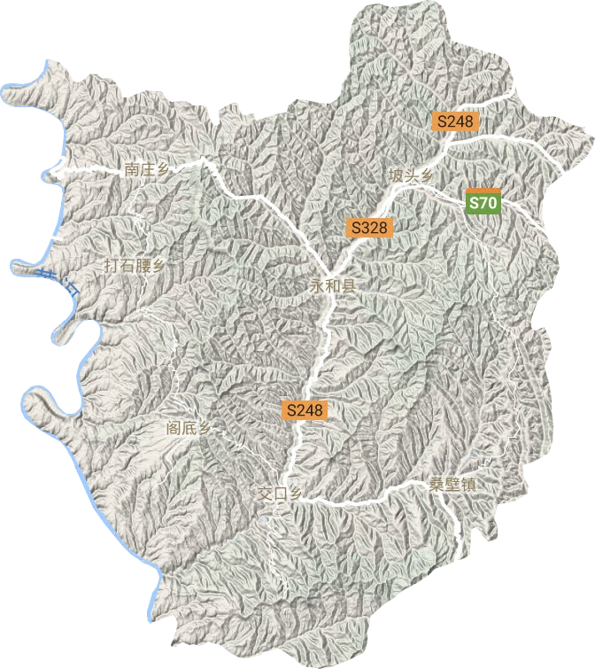 永和縣地形圖