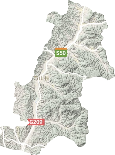 方山縣地形圖