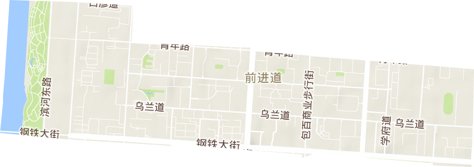 前進道街道地形圖