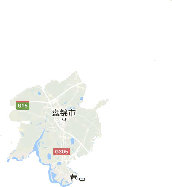 盤錦市地形圖