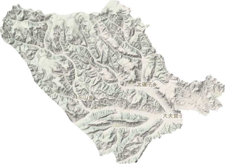 大夫營子鄉(xiāng)地形圖
