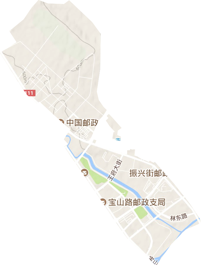 興安街道地形圖