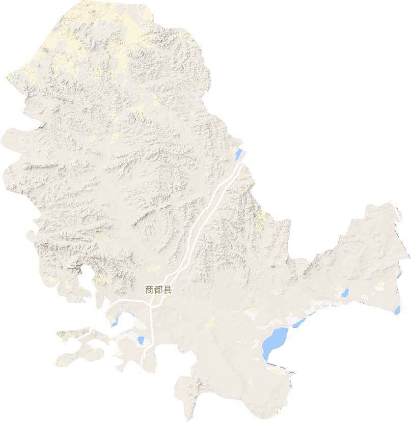 商都縣地形圖