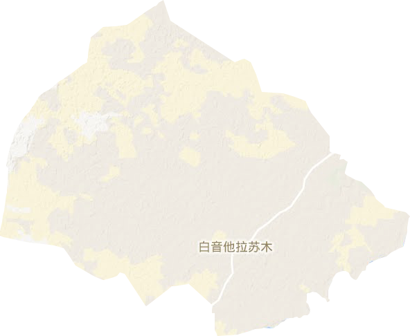 白音他拉蘇木地形圖