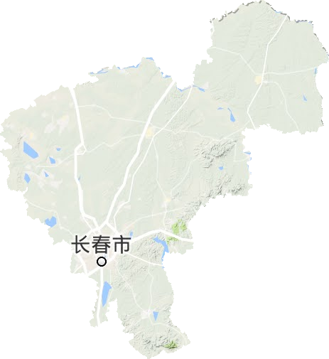 長(zhǎng)春市地形圖