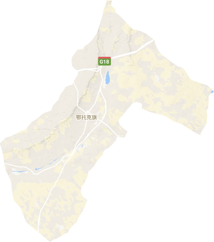 烏蘭鎮地形圖