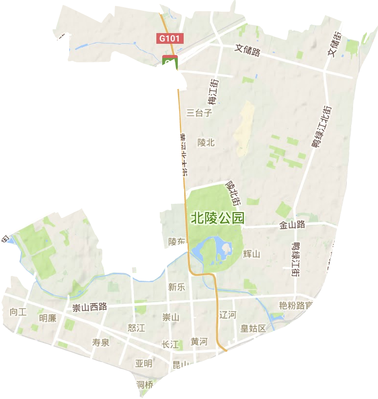 皇姑區地形圖
