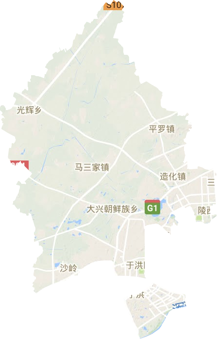 于洪區(qū)地形圖