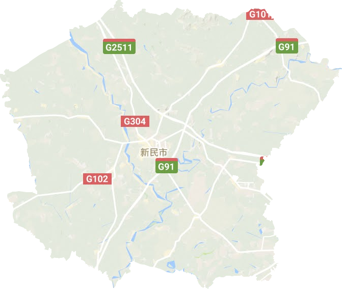 新民市地形圖