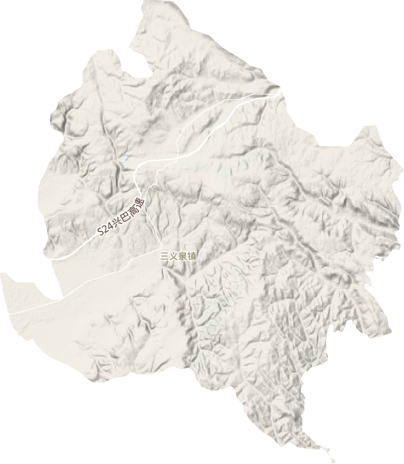 三義泉鎮地形圖