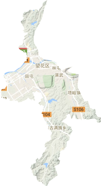 望花區地形圖