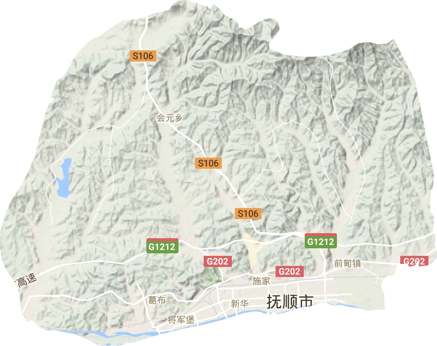 順城區地形圖