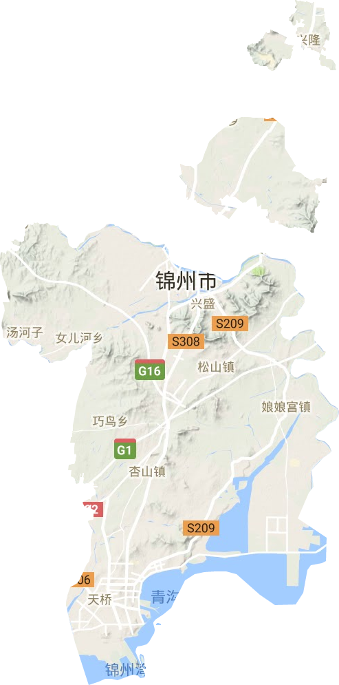 太和區(qū)地形圖