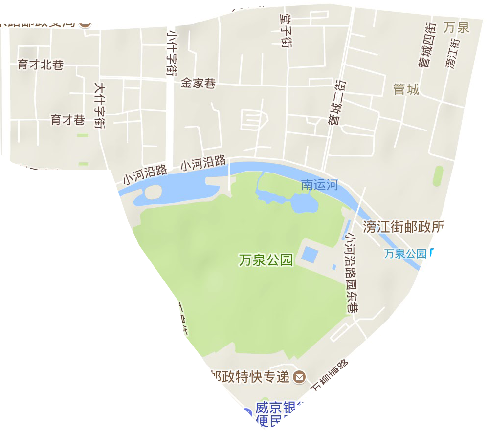萬泉街道地形圖
