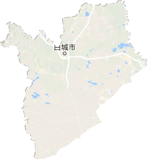 白城市地形圖