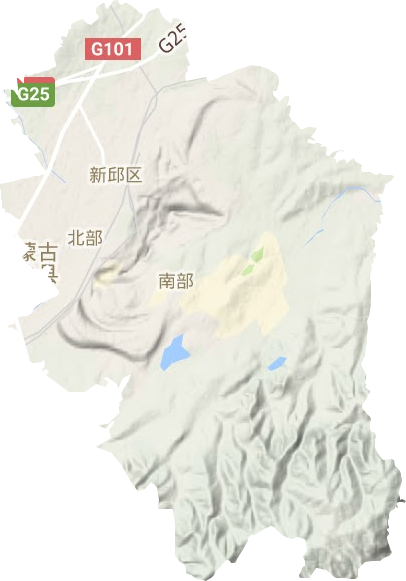 新邱區(qū)地形圖