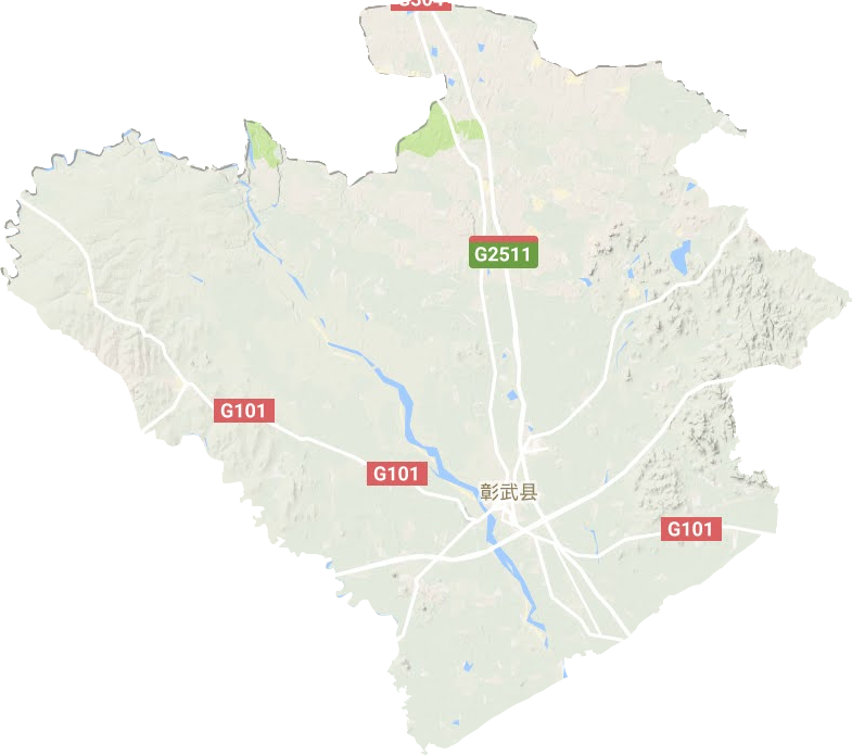 彰武縣地形圖