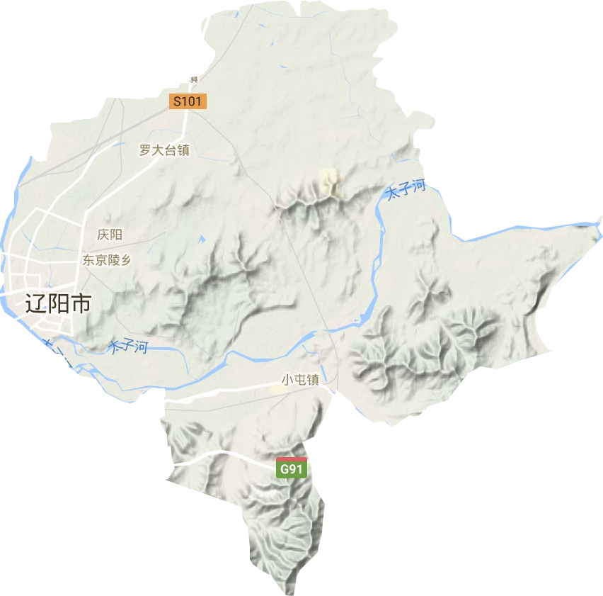 文圣區(qū)地形圖
