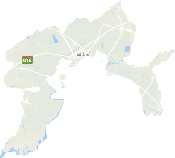盤山縣地形圖