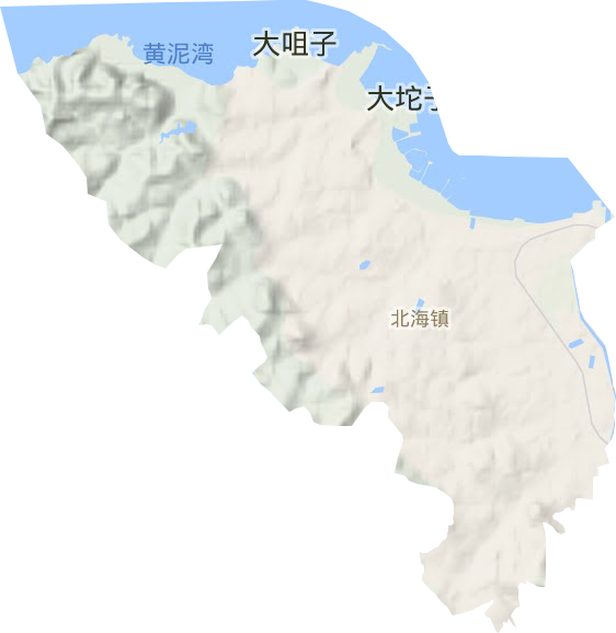 北海街道地形圖